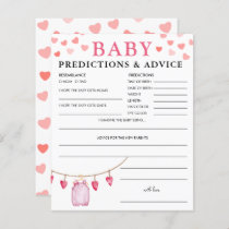 Baby Predictions | Valentine's Baby Shower Game