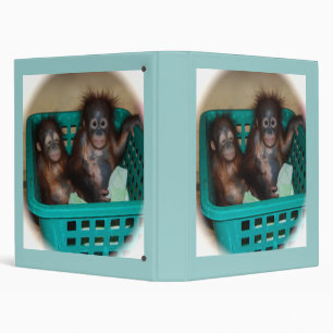 Baby Primate Sleepover 3 Ring Binder
