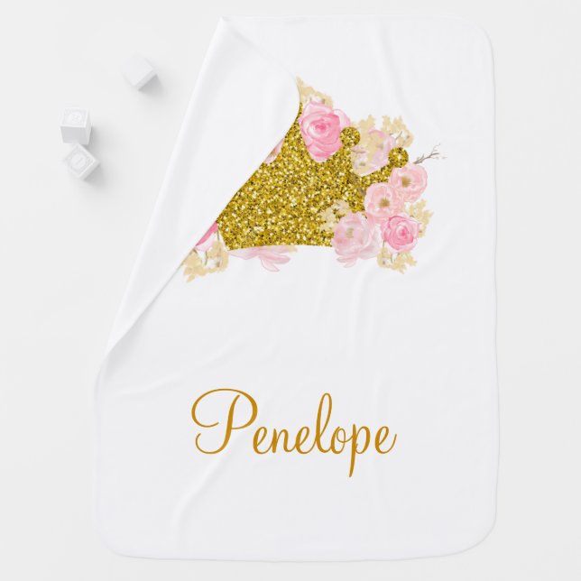 Baby Princess Name Baby Blanket (In Situ)