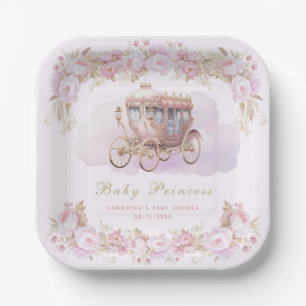 Baby Princess pink Paper Plates