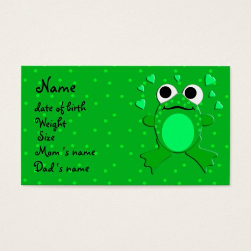 Customizable baby  profile card (customizable ) business card