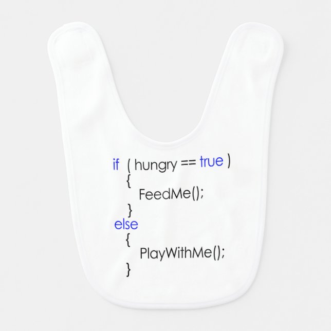 Baby Programming for Dummies Bib (Front)