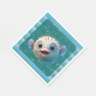 Baby Pufferfish Paper Napkins