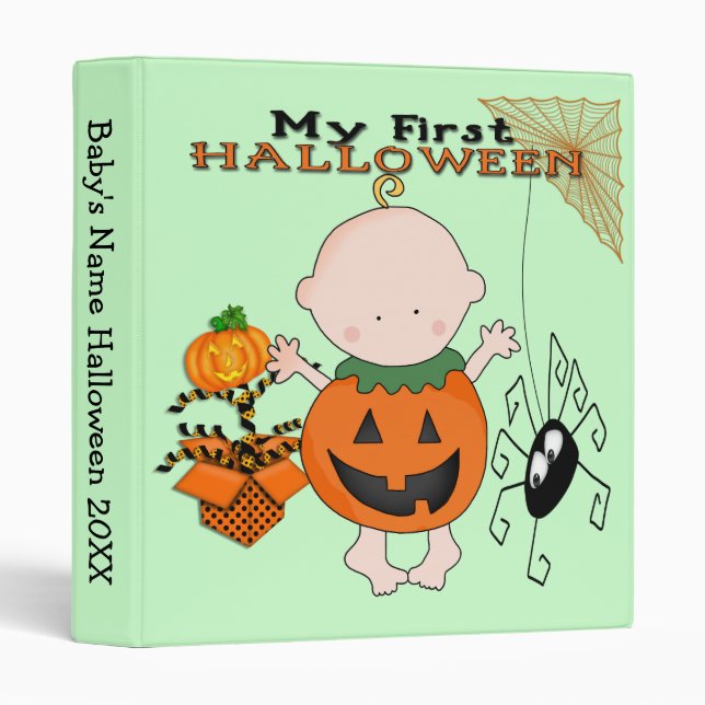 Baby Pumpkin My 1st Halloween 1" Binder (Front/Spine)