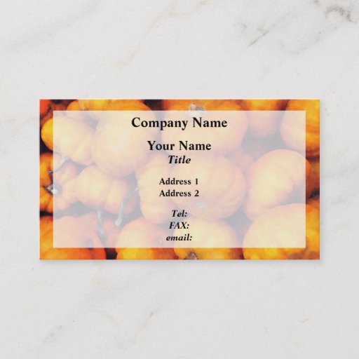 Customizable Baby Pumpkins Business Card