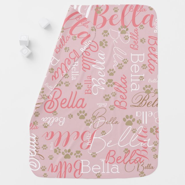 Baby Puppy Pink  Blanket (In Situ)