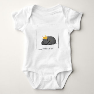 Baby Pygmy Hippo-Goodnight Sweet Prince Baby Bodysuit