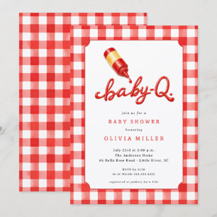 Baby-Q Baby Shower Invitation