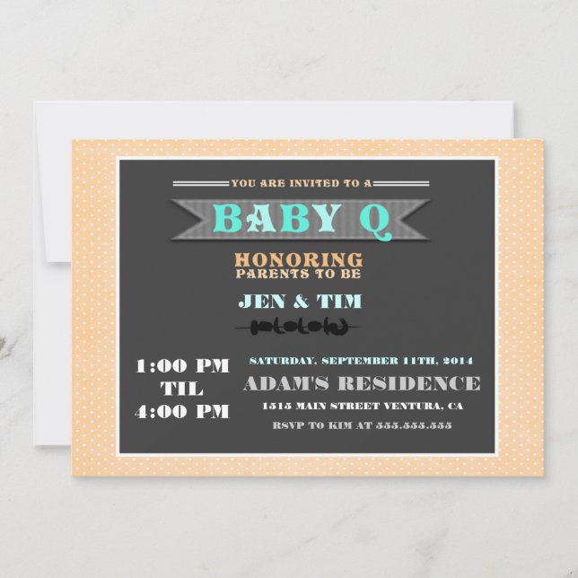 BaBy Q Baby Shower Invitation (Front)
