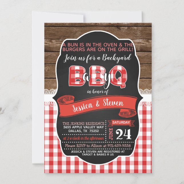 Baby-Q Baby Shower Invitation (Front)