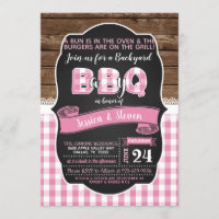 Baby Q Baby Shower Invitation for Girl- Pink