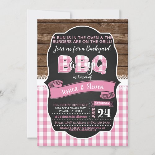 Baby Q Baby Shower Invitation for Girl_ Pink