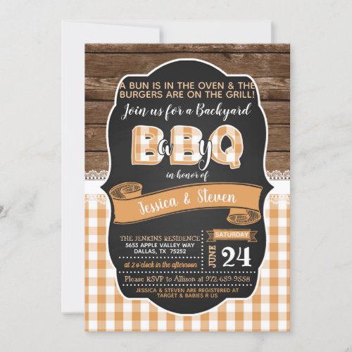 Baby Q Baby Shower Invitation _ Orange