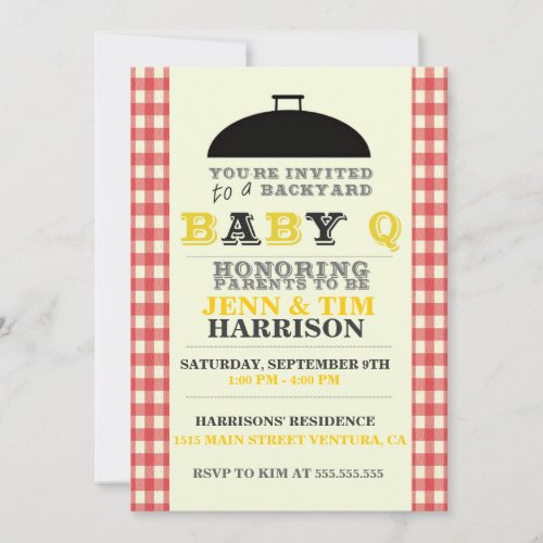 BaBy Q Baby Shower Invitations