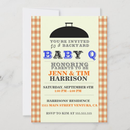 BaBy Q Baby Shower Invitations