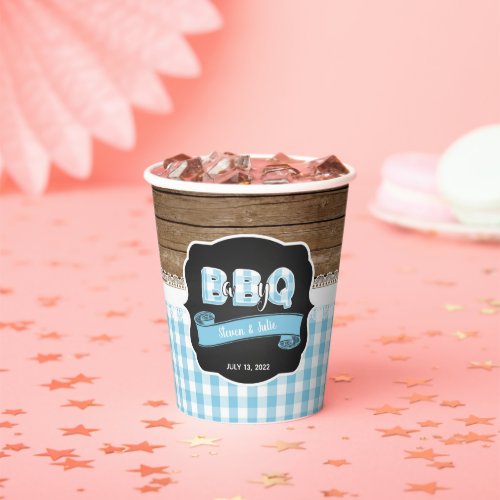 Baby Q Baby Shower Paper Cup _ Baby Blue