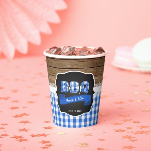Baby Q Baby Shower Paper Cup _ Blue