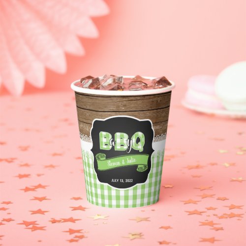 Baby Q Baby Shower Paper Cup _ Green