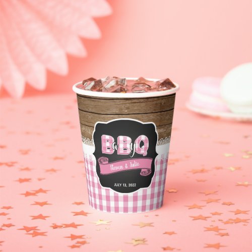 Baby Q Baby Shower Paper Cup _ Light Pink