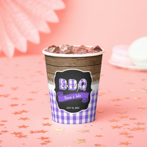 Baby Q Baby Shower Paper Cup _ Purple