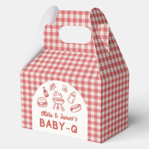 Baby Q Backyard BBQ Baby Shower Favor Boxes