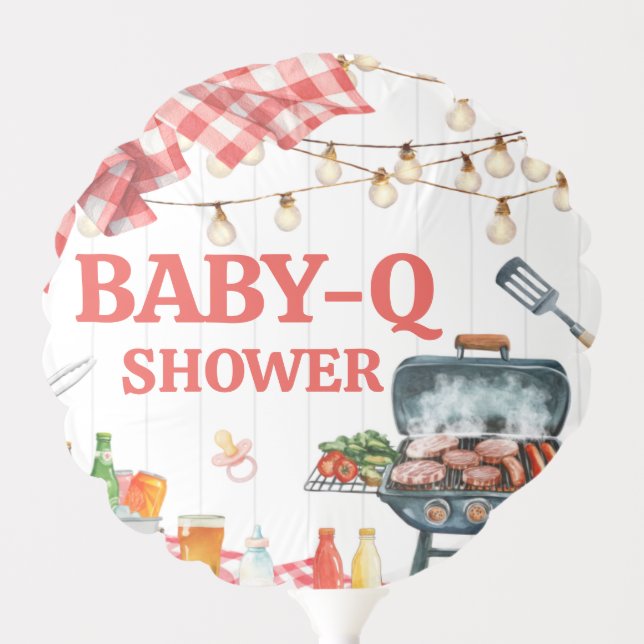 Baby-Q Backyard BBQ Party Balloon (Front)