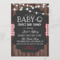 Baby-Q Barbecue Baby Shower Invitation