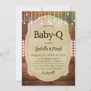 Baby-Q Barbecue Baby Shower Invitation