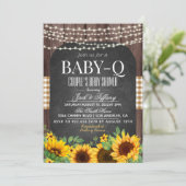 Baby-Q Barbecue Baby Shower Invitation (Standing Front)