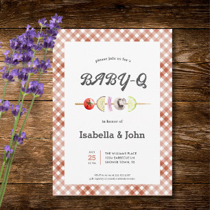 Baby Q Barbecue Baby Shower Invitation