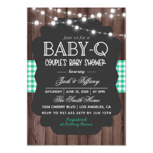 Baby-Q Barbecue Baby Shower Invitation