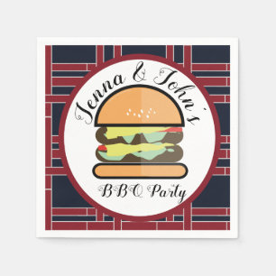 Baby Q Barbecue BBQ Party Birthday Baby Shower Napkins