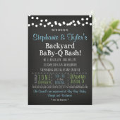 BaBy-Q BBQ Baby Shower Invitation and Book Card (Standing Front)