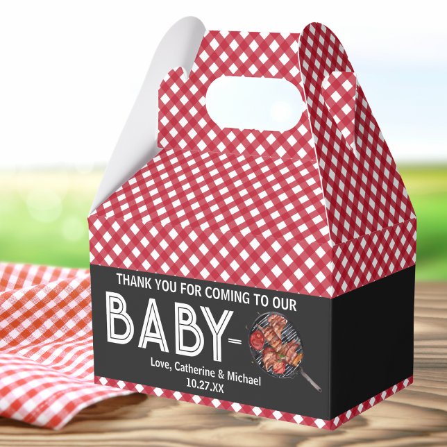 Baby-Q BBQ Barbecue Baby Shower  Favor Boxes (Creator Uploaded)