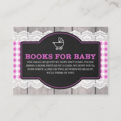 Baby Q BBQ Books for Baby Enclosure Card