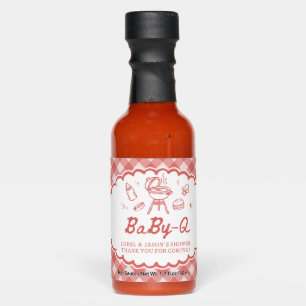 Baby Q BBQ Couples Baby Shower Favors Hot Sauces