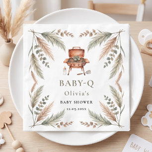 Baby Q Boho Pampas Grass BBQ Grill Napkins