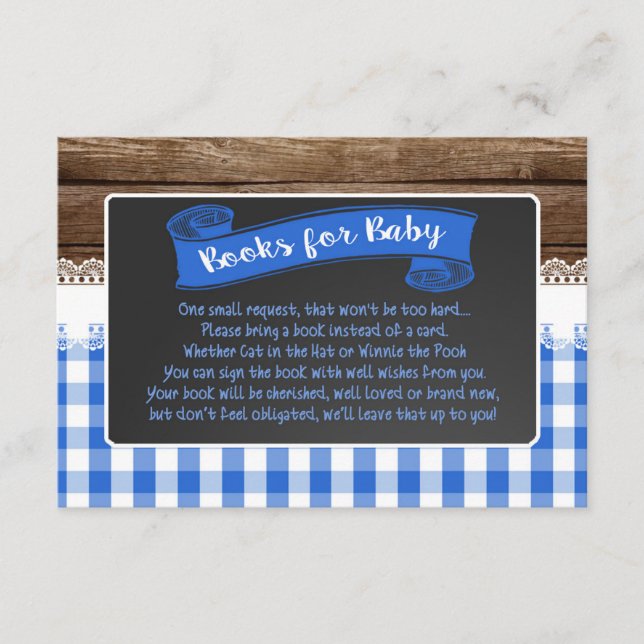 Baby Q Books for Baby Card - Blue (Front)