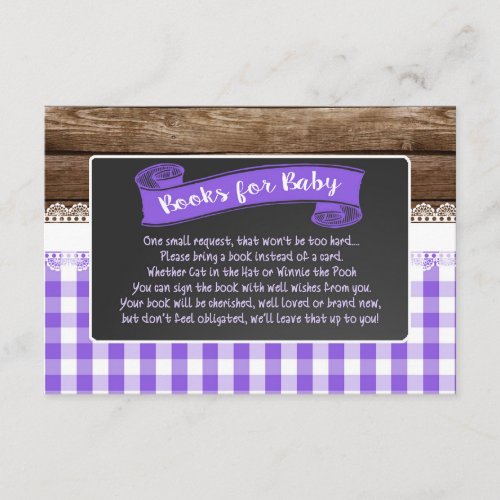 Baby Q Books for Baby Card _ Purple