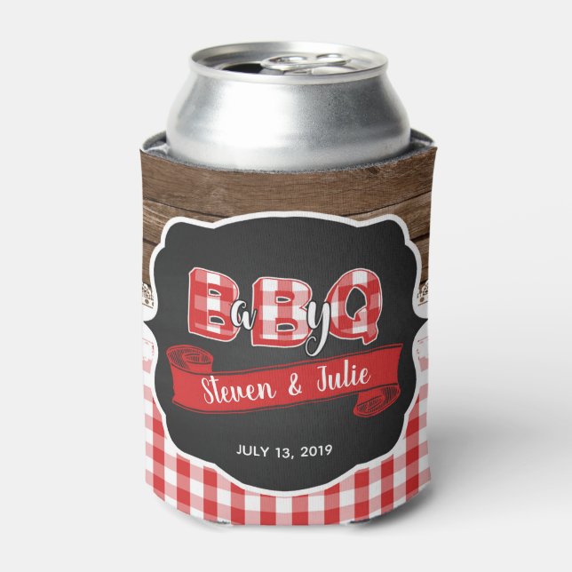 Baby Q Can Cooler - Red (Can Front)