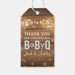 Baby Q Coed BBQ Baby Shower Gift Tag Thank You