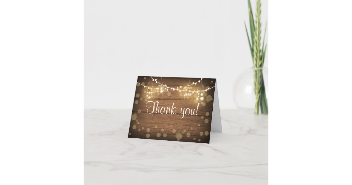 Baby Q Coed Bbq Baby Shower Thank You Card Rustic Zazzle Com