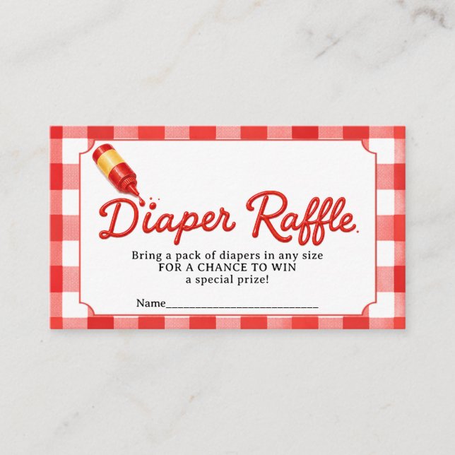 Baby-Q Diaper Raffle Insert Card (Front)