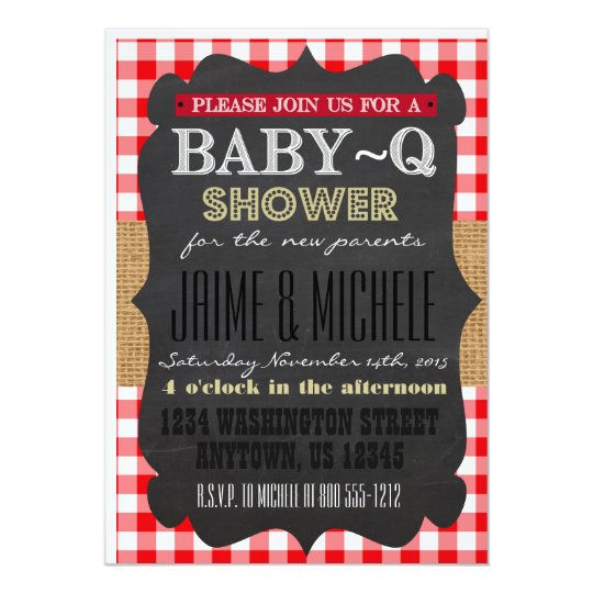 BabyQ Invitation 5x7