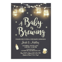 Baby Q invitation Coed BBQ Baby brewing shower