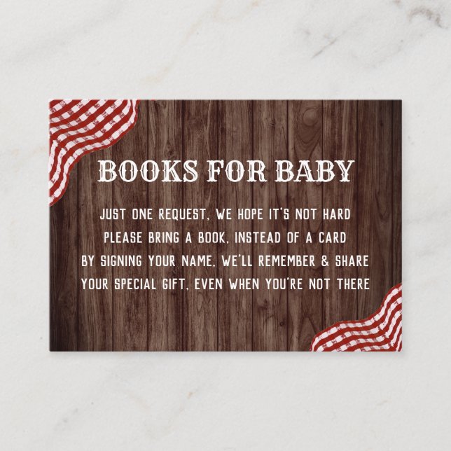 Baby Q Picnic Baby Shower Books for Baby Insert (Front)