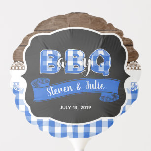 Baby Q Shower Balloon - Blue