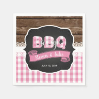 Baby Q Shower Napkin - Light Pink