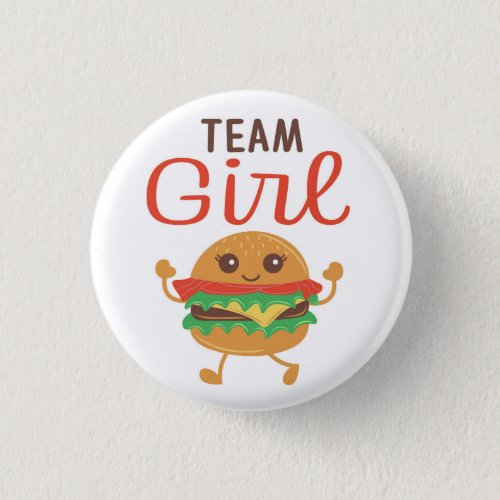 Baby_Q Team Girl burger gender reveal button