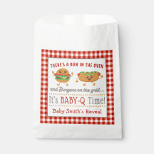 BABY-Q themed gender reveal favor bags
